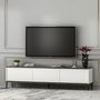 Hanah Home Soporte de TV Blanco con Estantes